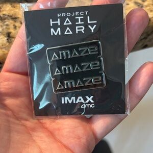 Project Hail Mary "Amaze" Enamel Pin Set - Black & Silver